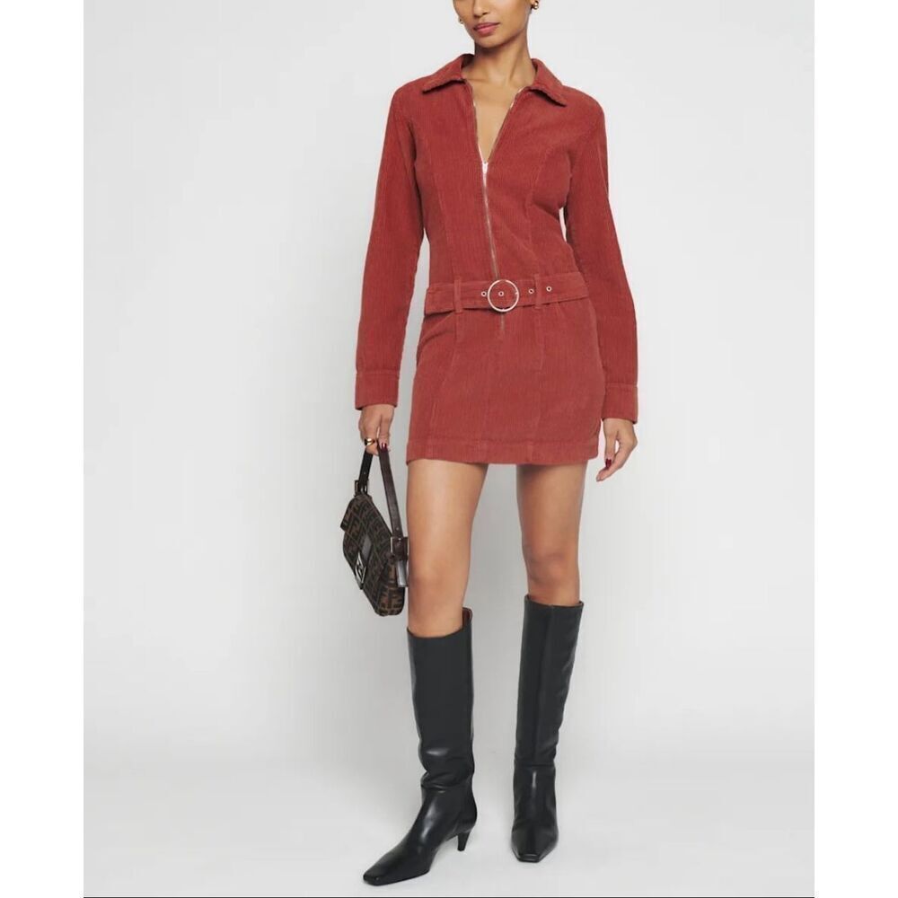 Reformation Nini Corduroy Dress